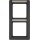 Berker 10126016 Rahmen 2-fach mit Beschriftungsfeld Q.1 Anthrazit Samt