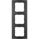 Berker 10133005 Rahmen 3-fach B.3 Alu Schwarz/Anthrazit