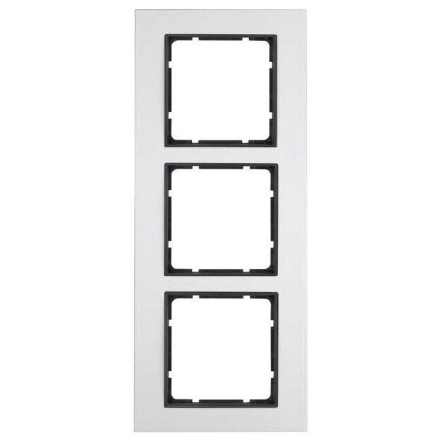 Berker 10136904 Rahmen 3-fach B.7 Alu/Anthrazit