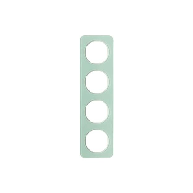 Berker 10142109 Rahmen 4-fach R.1 Glas Polarweiß
