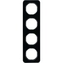 Berker 10142116 Rahmen 4-fach R.1 Glas Schwarz