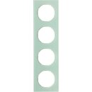 Berker 10142209 Rahmen 4-fach R.3 Glas Polarweiß