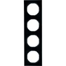 Berker 10142245 Rahmen 4-fach R.3 Schwarz glänzend