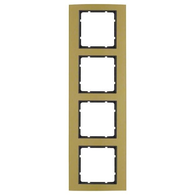 Berker 10143016 Rahmen 4-fach B.3 Alu gold/Anthrazit