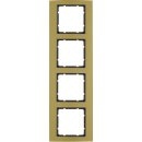 Berker 10143016 Rahmen 4-fach B.3 Alu gold/Anthrazit