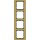 Berker 10143016 Rahmen 4-fach B.3 Alu gold/Anthrazit