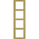 Berker 10143046 Rahmen 4-fach B.3 Alu gold/Polarweiß