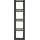 Berker 10146016 Rahmen 4fach mit Beschriftungsfeld Q.1 Anthrazit samt