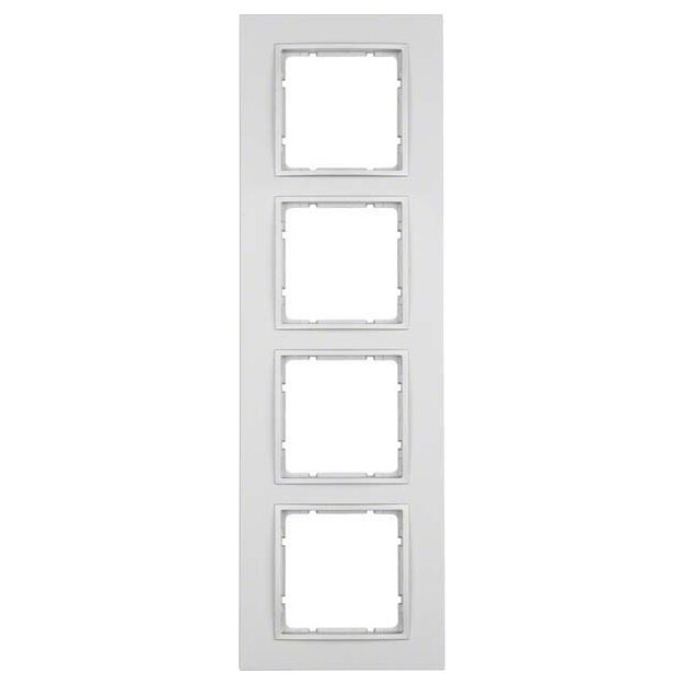 Berker 10146424 Rahmen 4-fach B.7 Alu matt