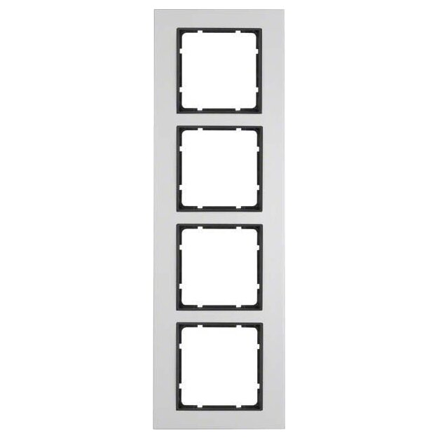 Berker 10146904 Rahmen 4-fach B.7 Alu/Anthrazit