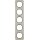 Berker 10152104 Rahmen 5-fach R.1 Edelstahl/Schwarz