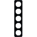 Berker 10152116 Rahmen 5-fach R.1 Glas Schwarz