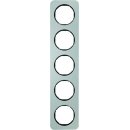 Berker 10152184 Rahmen 5-fach R.1 Alu/Schwarz