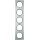 Berker 10152204 Rahmen 5-fach R.3 Edelstahl/Schwarz