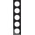 Berker 10152216 Rahmen 5-fach R.3 Glas Schwarz