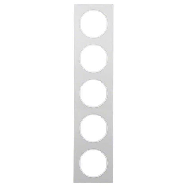 Berker 10152274 Rahmen 5-fach R.3 Alu/Polarweiß