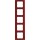 Berker 10153012 Rahmen 5-fach B.3 Alu Rot/Anthrazit