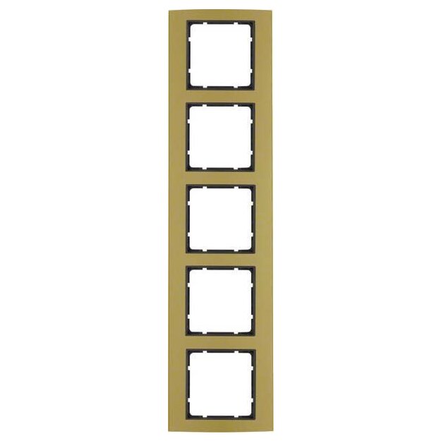 Berker 10153016 Rahmen 5-fach B.3 Alu gold/Anthrazit