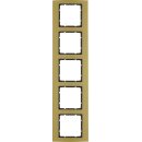 Berker 10153016 Rahmen 5-fach B.3 Alu gold/Anthrazit