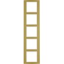 Berker 10153046 Rahmen 5-fach B.3 Alu gold/Polarweiß