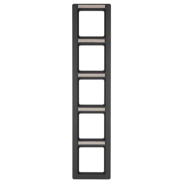 Berker 10156016 Rahmen 5-fach mit Beschriftungsfeld Q.1 Anthrazit samt