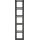 Berker 10156016 Rahmen 5-fach mit Beschriftungsfeld Q.1 Anthrazit samt