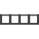 Berker 10246016 Rahmen 4-fach mit Beschriftungsfeld...