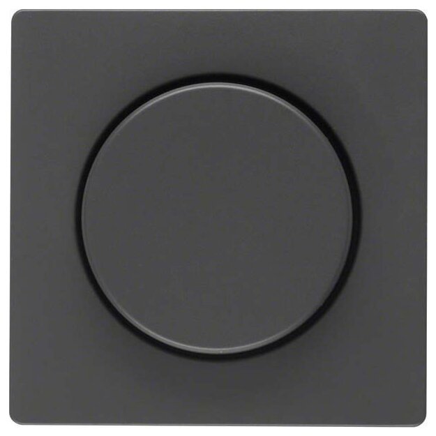 Berker 11376086 Zentralstück mit Regulierknopf für Drehdimmer Q.1/Q.3 Anthrazit samt