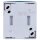Busch-Jaeger 2601/6 W-53 Wippschalter Aus- und Wechselschaltung (Thermoplast) Grau ocean® (IP 44) Aufputz 2CKA001085A1603