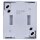 Busch-Jaeger 2601/2 W-53 Wippschalter Ausschaltung, 2-polig (Thermoplast) Grau ocean® (IP 44) Aufputz 2CKA001085A1605