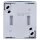 Busch-Jaeger 2601/6 SKWNH-53 Wippkontrollschalter/Heizungsschalter Aus- und Wechselschaltung (Thermoplast) Grau ocean® (IP 44) Aufputz 2CKA001085A1609