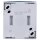 Busch-Jaeger 2601/2 SKWNH-53 Wippkontrollschalter/Heizungsschalter Ausschaltung, 2-polig (Thermoplast) Grau ocean® (IP 44) 2CKA001085A1610