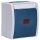 Busch-Jaeger 2601/2 SKWNH-53 Wippkontrollschalter/Heizungsschalter Ausschaltung, 2-polig (Thermoplast) Grau ocean® (IP 44) Aufputz 2CKA001085A1610