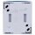 Busch-Jaeger 2601/6 WN-53 Wippschalter Aus- und Wechselschaltung (Thermoplast) Grau ocean® (IP 44) Aufputz 2CKA001085A1611