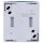 Busch-Jaeger 2601/4 W-53 Jalousieschalter Wippschalter, 1-polig (Thermoplast) Grau ocean® (IP 44) Aufputz 2CKA001085A1612