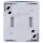 Busch-Jaeger 2621/4 W-53 Jalousietaster Wipptaster, 1-polig (Thermoplast) Grau ocean® (IP 44) Aufputz 2CKA001442A0469