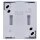 Busch-Jaeger 2621 W-53 Wipptaster Schließer (Thermoplast) Grau ocean® (IP 44) Aufputz 2CKA001484A0370