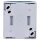 Busch-Jaeger 2621 WN-53-205-101 Doppeltaster/Serientaster 2 Schließer, 1-polig (Arbeitsstrom) (Thermoplast) Grau ocean® (IP 44) Aufputz 2CKA001484A0374