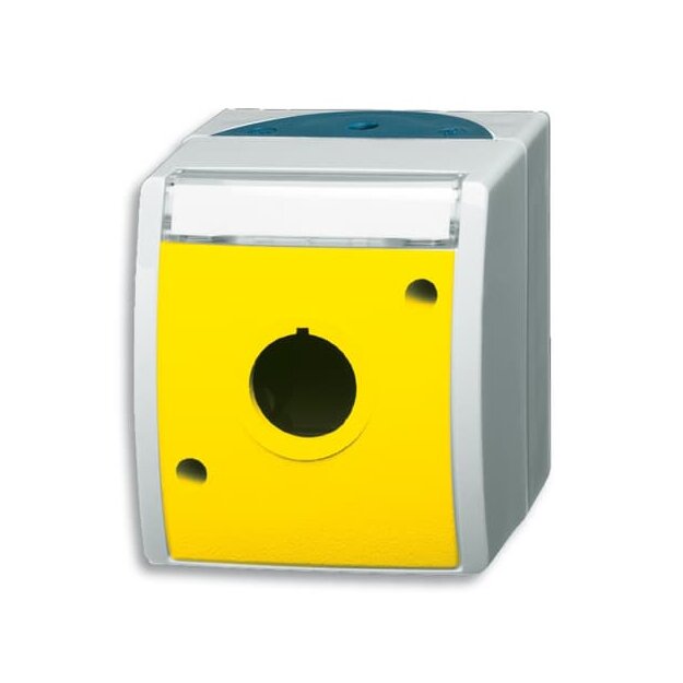 Busch-Jaeger 2533 WN-15-53 Leergehäuse mit Beschriftungsfeld (Thermoplast) Grau ocean® (IP 44) Aufputz 2CKA001724A2753