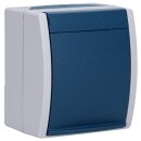 Busch-Jaeger 20 EW-53 SCHUKO® Steckdose mit Klappdeckel (Thermoplast) Grau ocean® (IP 44) Aufputz Steckdose 2CKA002083A0817