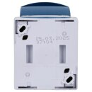 Busch-Jaeger 20 EWN-53 SCHUKO® Steckdose mit Klappdeckel und Beschriftungsfeld (Thermoplast) Grau ocean® (IP 44) Aufputz Steckdose 2CKA002083A0818