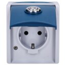 Busch-Jaeger 20 EWSL-53 SCHUKO® Steckdose (Thermoplast) Grau ocean® (IP 44) Aufputz Steckdose 2CKA002083A0822