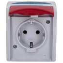 Busch-Jaeger 20 EW/DVN-53 SCHUKO® Steckdose mit rotem...
