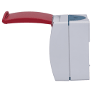 Busch-Jaeger 20 EW/DVN-53 SCHUKO® Steckdose mit rotem Klappdeckel (Thermoplast) Grau ocean® (IP 44) Aufputz Steckdose 2CKA002083A0825