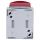 Busch-Jaeger 20 EW/DVN-53 SCHUKO® Steckdose mit rotem Klappdeckel (Thermoplast) Grau ocean® (IP 44) Aufputz Steckdose 2CKA002083A0825