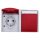 Busch-Jaeger 20/2 EW/DVN-53 SCHUKO® Steckdose 2-fach, mit roten Klappdeckeln (Thermoplast) Grau ocean® (IP 44) Aufputz Steckdose 2CKA002084A0700