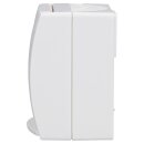 Busch-Jaeger 20 EW-54 SCHUKO® Steckdose mit Klappdeckel (Thermoplast) Alpinweiß ocean® (IP 44) Aufputz Steckdose 2CKA002083A0834