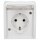 Busch-Jaeger 20 EW-54 SCHUKO® Steckdose mit Klappdeckel (Thermoplast) Alpinweiß ocean® (IP 44) Aufputz Steckdose 2CKA002083A0834