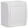 Busch-Jaeger 20 EW-54 SCHUKO® Steckdose mit Klappdeckel (Thermoplast) Alpinweiß ocean® (IP 44) Aufputz Steckdose 2CKA002083A0834