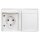 Busch-Jaeger 20/2 EW-54 SCHUKO® Steckdose 2-fach (Thermoplast) Alpinweiß ocean® (IP 44) Aufputz Steckdose 2CKA002084A0711